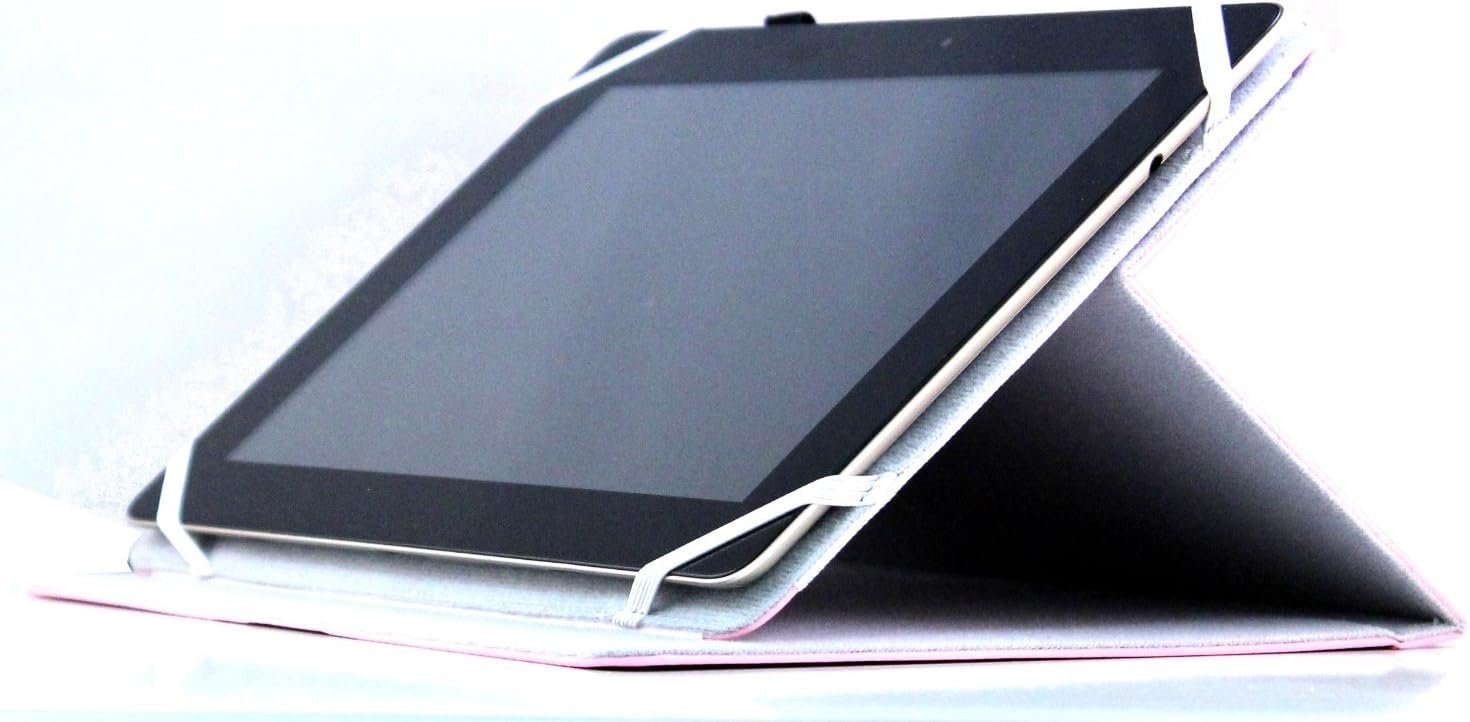 MiTAB Pink Faux Leather Tablet Case with Rotational Feature Ideal Compatible with The Samsung Galaxy Note 10.1 2014