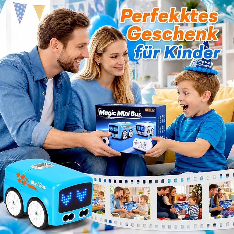 Magic Mini RC Bus mit Gestenfolge, Fluchtmodus & Linienfolgefunktion