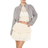 Forever 21 womens Quilted Zip-up Cropped Jacket