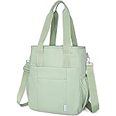 NOL Insulated Lunch Bag for Women, Large Spacious Lunch Tote Bag With Removable Adjustable Shoulder Strap with Multi Pockets,Leakproof Cooler Bag,Lightweight Nylon Waterproof Lunch Box For Work,Green