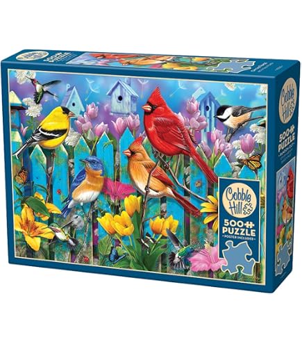 Cobble Hill 500 Piece Puzzle - Rufous Hummingbird, Includes Poster