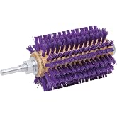 Weaver Leather Mini Roto Brush for Livestock, Wool/Hair Stimulating and Grooming Brush for Goat Sheep Cattle, Use with Drill, Coat Deshedding Tool