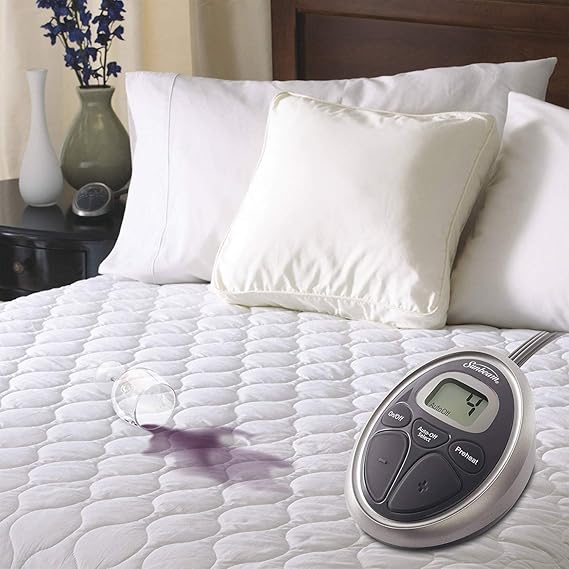 Sunbeam Slumber Rest WaterResistant Electric Mattress Pad