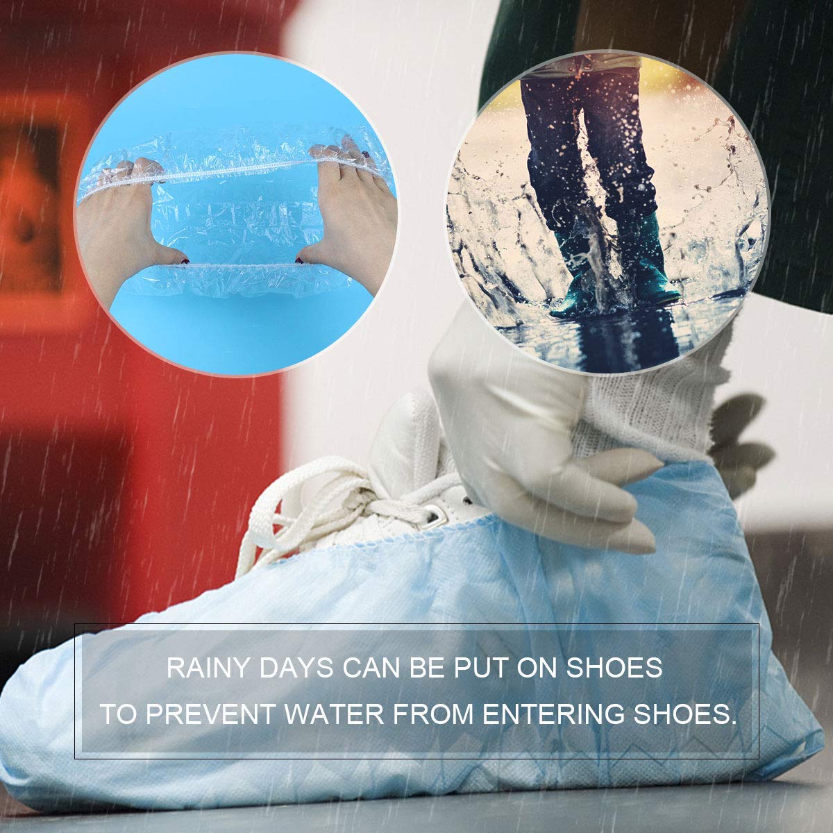 Shower Cap Disposable - 100 Pcs Thickening Women Shower Caps Normal Size : Beauty