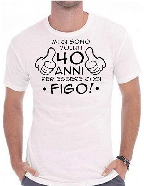 maglietta 40 anni uomo