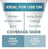 Polar Masonry Paint 500ml Anthracite Matt Finish Multi-Purpose Interior Exterior view 5