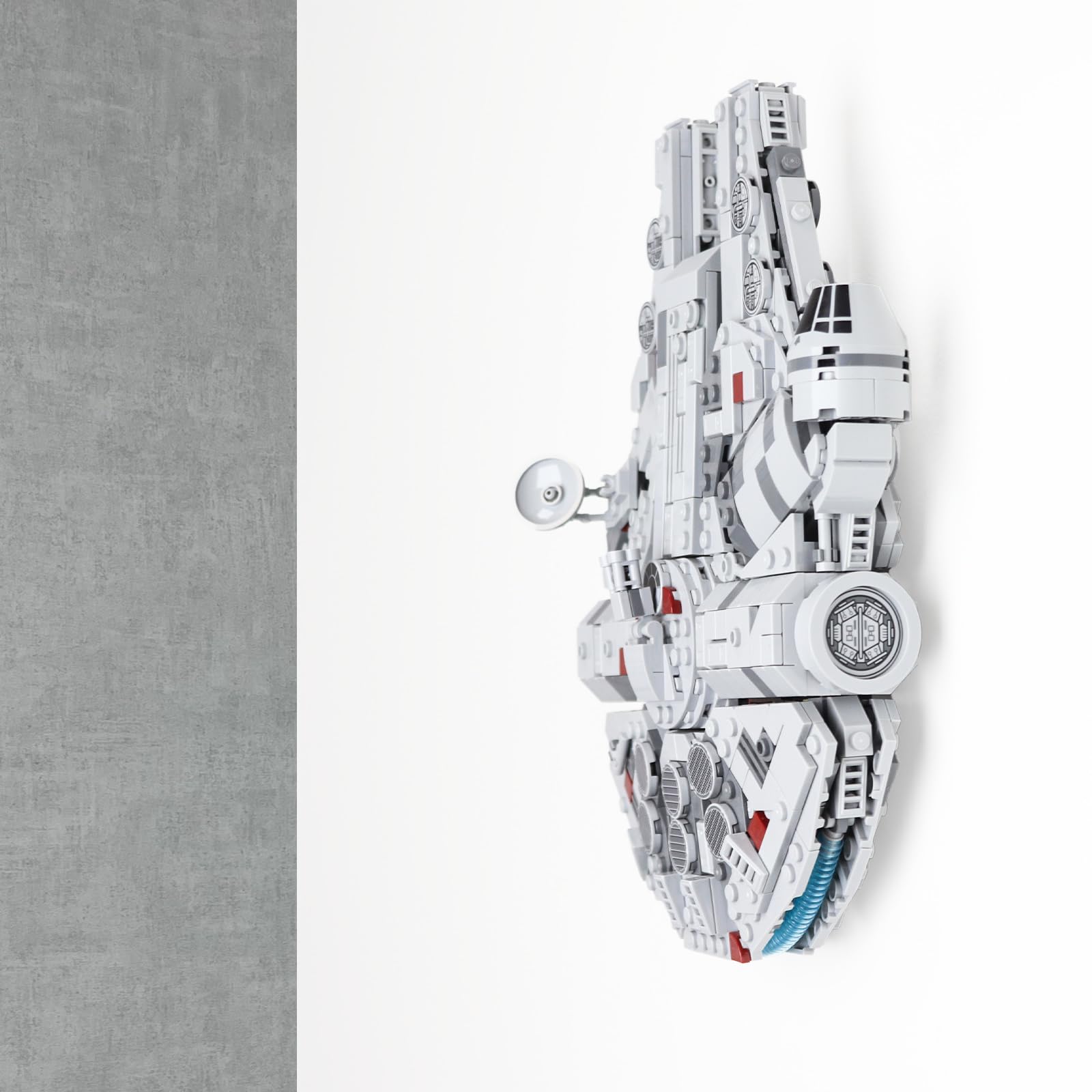 Brick Nest Vertical Wall Display Mount for Lego Millennium Falcon 75375