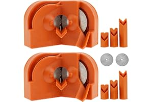 PTMTFYL 2 Pcs Drill Bit Sharpener, Multipurpose Drill Bit Grinding Sharpener, Drill Bit Sharpening Tool, Drill Grinder Grinding Tool for Hss, Carbide, Twist and Cobalt Drills (B)