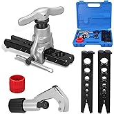 DOMINOX Eccentric Flaring Tool Kit, 1/4-3/4 in (6-19mm) 45 Degree | HVAC Flare Tool for Copper Pipe, Aluminum Pipe, Stainless Steel Pipe, Single Flare