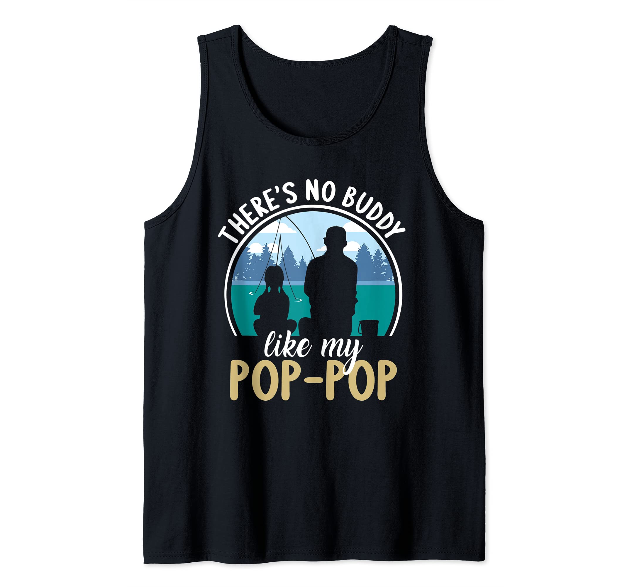 POP-POP Granddaughter friends forever fishing together Tank Top