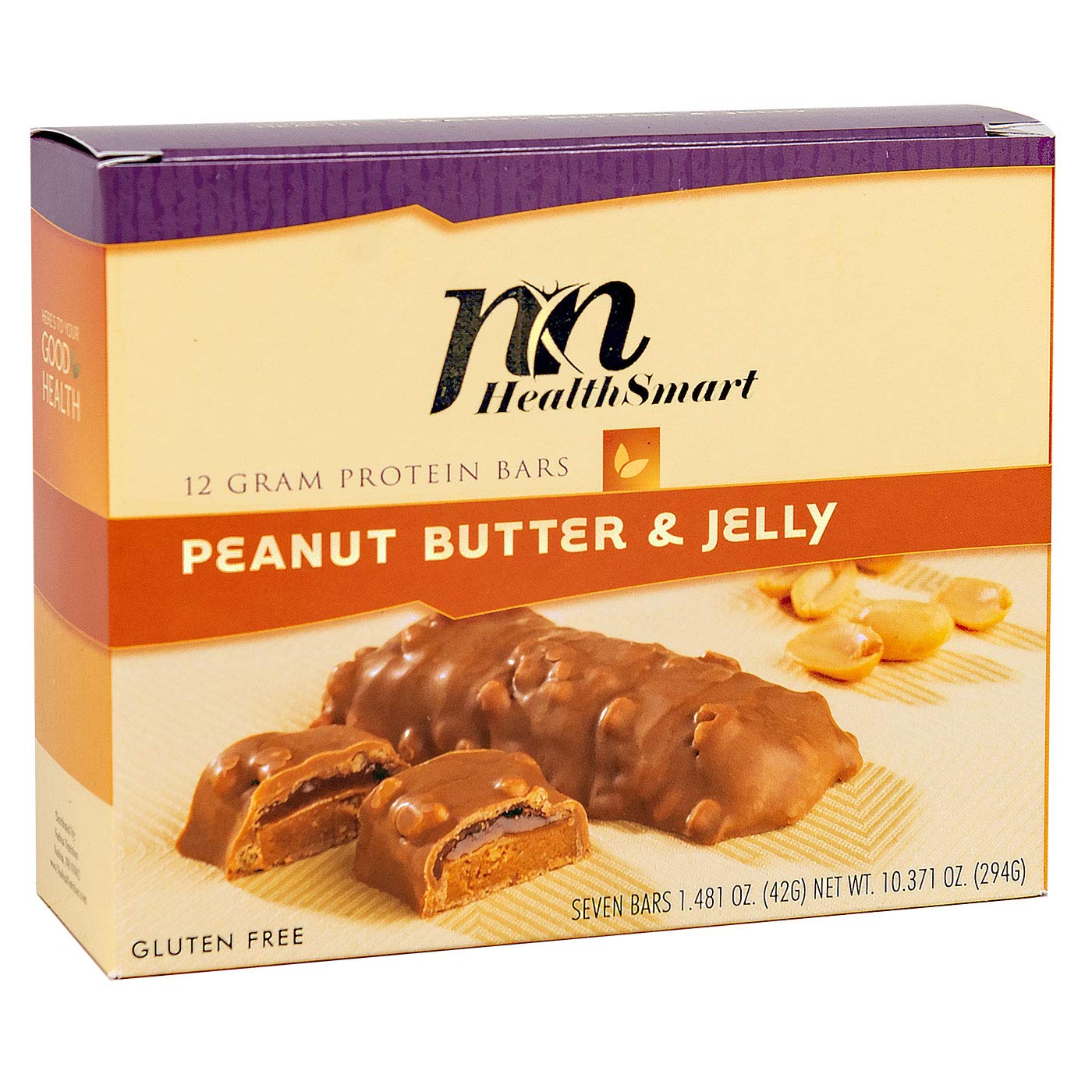 Amazon Com Healthsmart High Protein Diet Bar Smooth Peanut