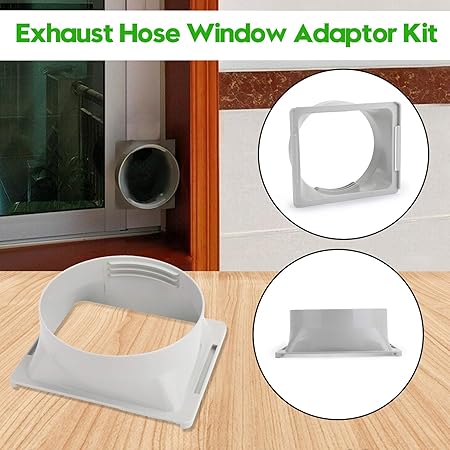 Fenster-Abluftschlauch-Adapter Flach - Für Klimaanlage & Trockner