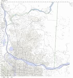Amazon.com: Clark County, Washington WA ZIP Code Map Not Laminated