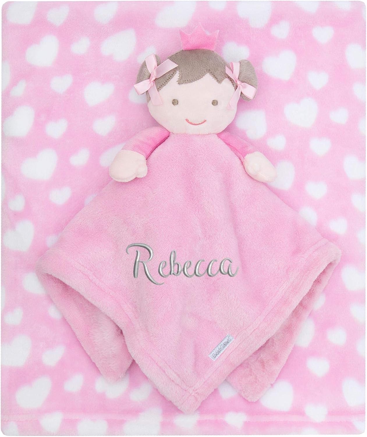 personalised baby girl comforter