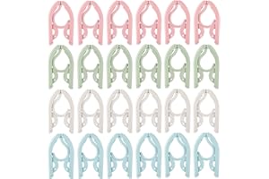24PCS Travel Hangers Folding Hangers Portable Clothes Hangers,Lightweight Foldable Suitable for Travel Business Camping and H