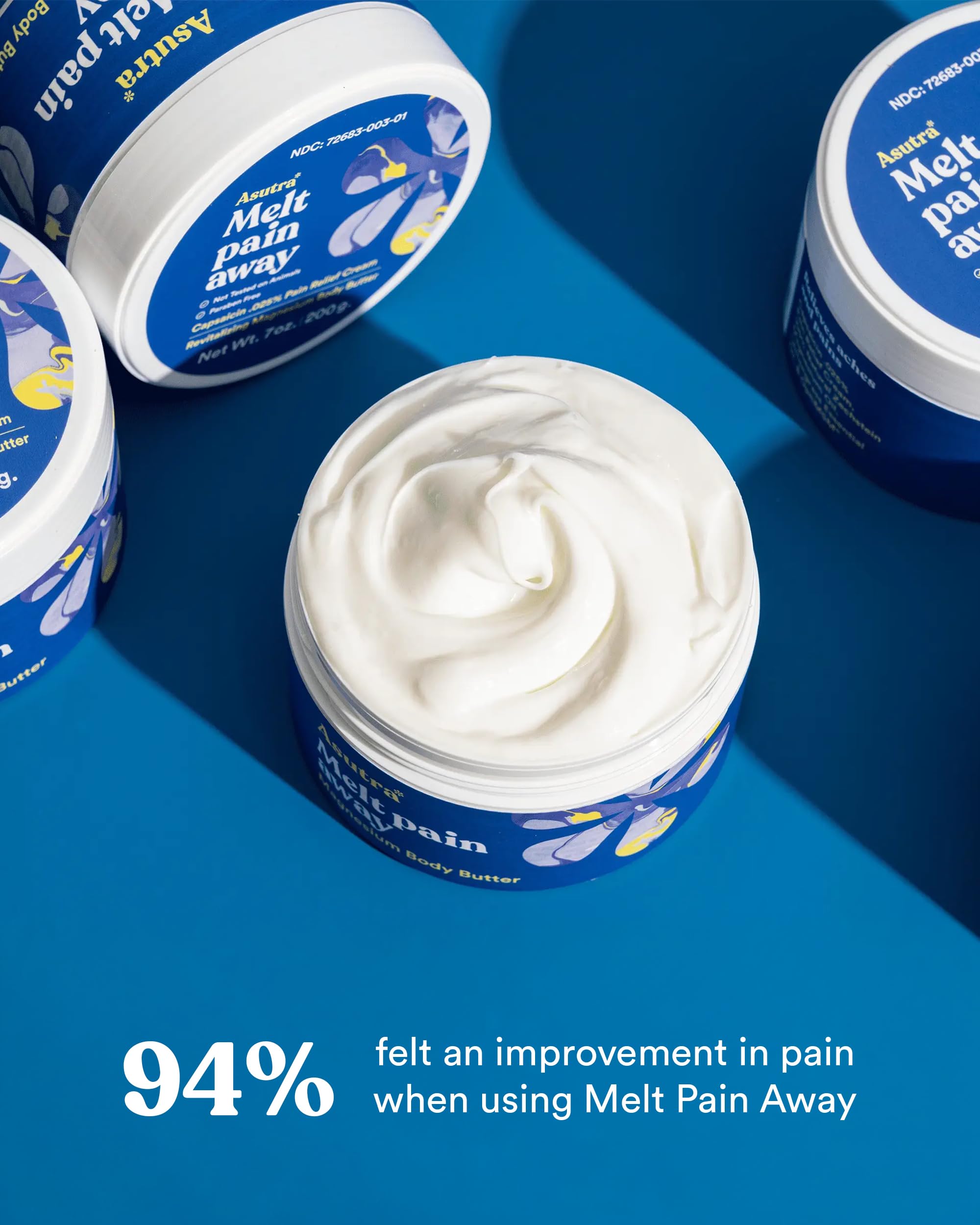 ASUTRA Melt Pain Away Magnesium Cream – Warming Capsaicin Formula for Leg Cramps, Muscle Tension & Nighttime Leg Relief – Fast-Absorbing, Non-Sticky Topical Magnesium Lotion for Feet & Body