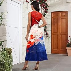CHRATLHI American Flag Dress for Women Summer Sexy