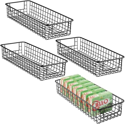 Amazon Com Mdesign Household Wire Drawer Organizer Tray Storage