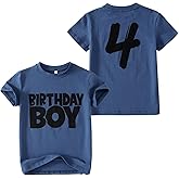 GLIGLITTR Birthday Boy Shirts 1-10 Years Old Boys Birthday Tshirt Toddler Baby Boy Bday Tees Kids Party Outfits Tops