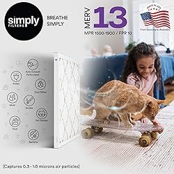 Simply by MervFilters, 14x25x1 Air Filter, MERV