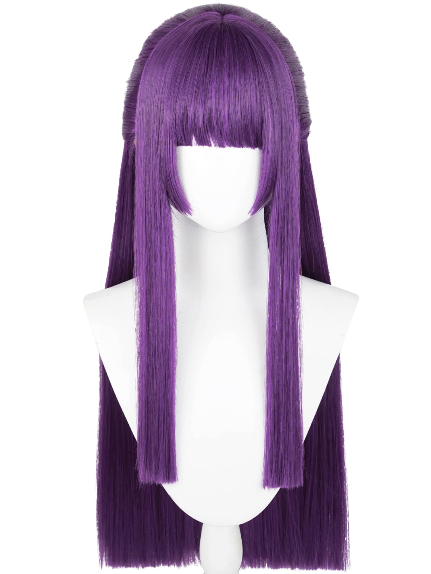 Fer-n Cosplay Wig 29'' Long Straight Anime Purple