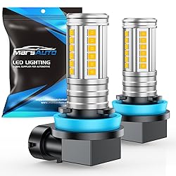 Marsauto H8 H11 Yellow Fog Light Bulb, 10000LM H9