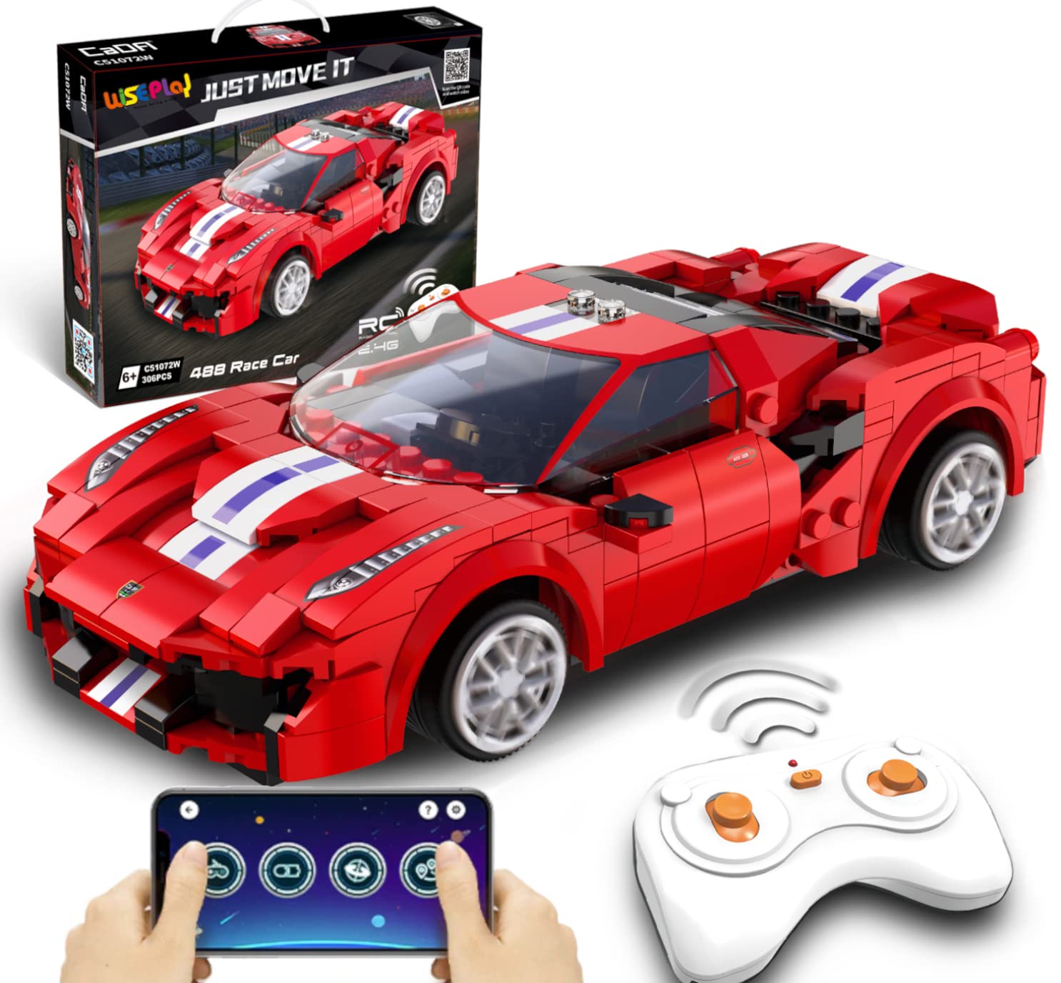 Photo 1 of WISEPLAY STEM Toys for 7-10 Year Old Boys & Girls - 306Pcs RC Car Building Block Set - STEM Building Toys for Boys & Girls Ages 6-10 Years - Great Remote Control Car Birthday Gift for Kid
