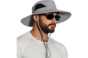 EINSKEY Wide Brim Sun Hat, UPF 50+ UV Protection Waterproof Packable Bucket Hat for Men & Women, Fishing Hiking Beach Garden