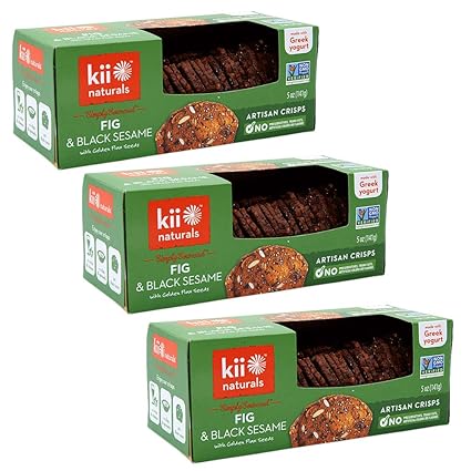 Kii Naturals Fig Black Sesame Artisan Crisps 5 Oz Each 3 Items Per Order Amazon In Grocery Gourmet Foods Kii Naturals Fig Black Sesame Artisan Crisps 5 Oz Each 3 Items Per Order Amazon In Grocery Gourmet Foods