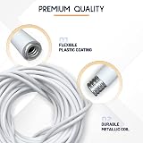 Dikots Net Curtain Wire and Hooks Set 20M with 40 Eyes 40 Hooks Multipurpose view 4
