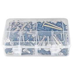 Xrfoiniu 100 Set Mixed Sizes Furniture Bolts - Bulk