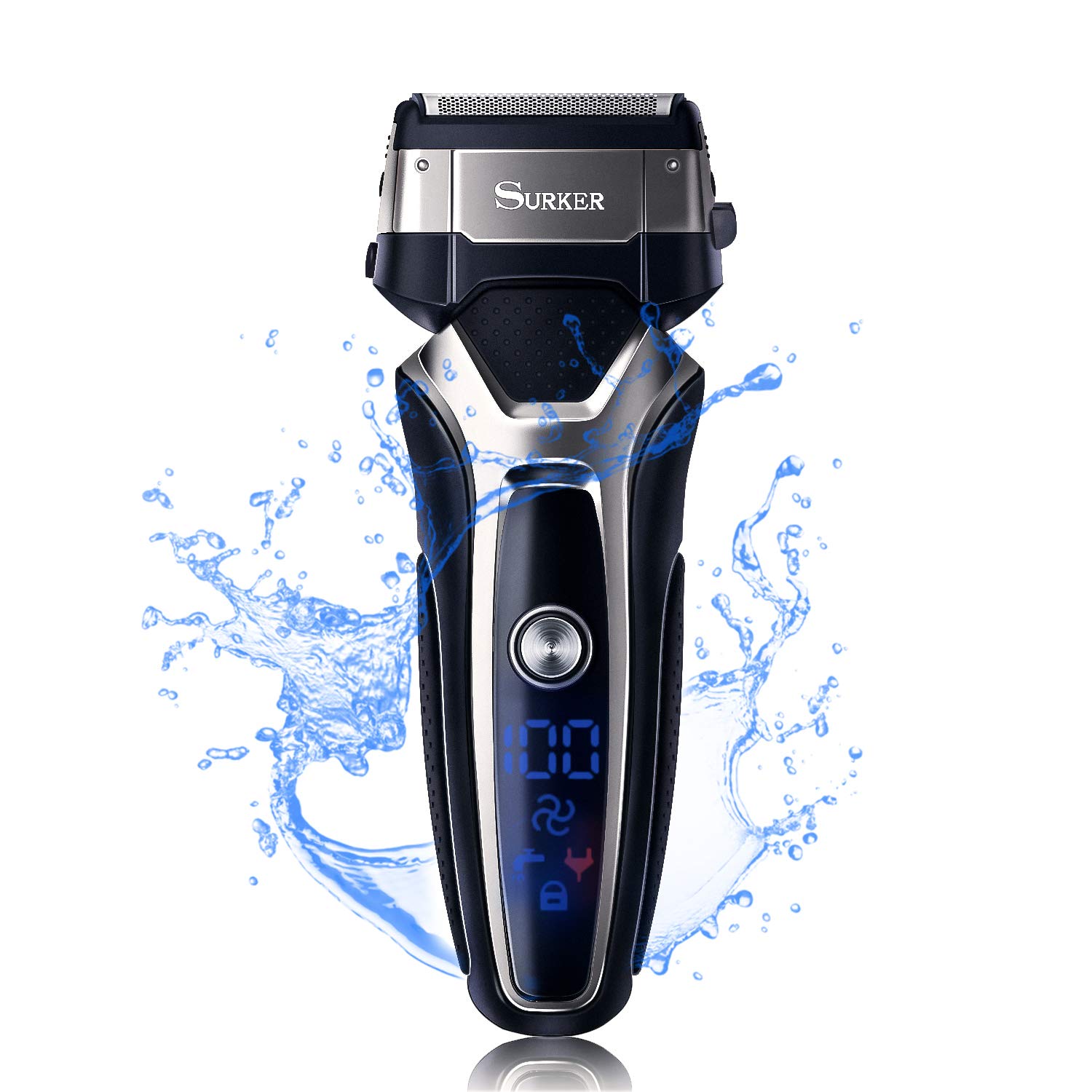 SURKER Beard Trimmer Men's Electric Foil Shavers Razor Travel Shaver