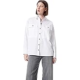 DEE OCLEPPO Womens Abigail Cargo Button Down Shirt Standard