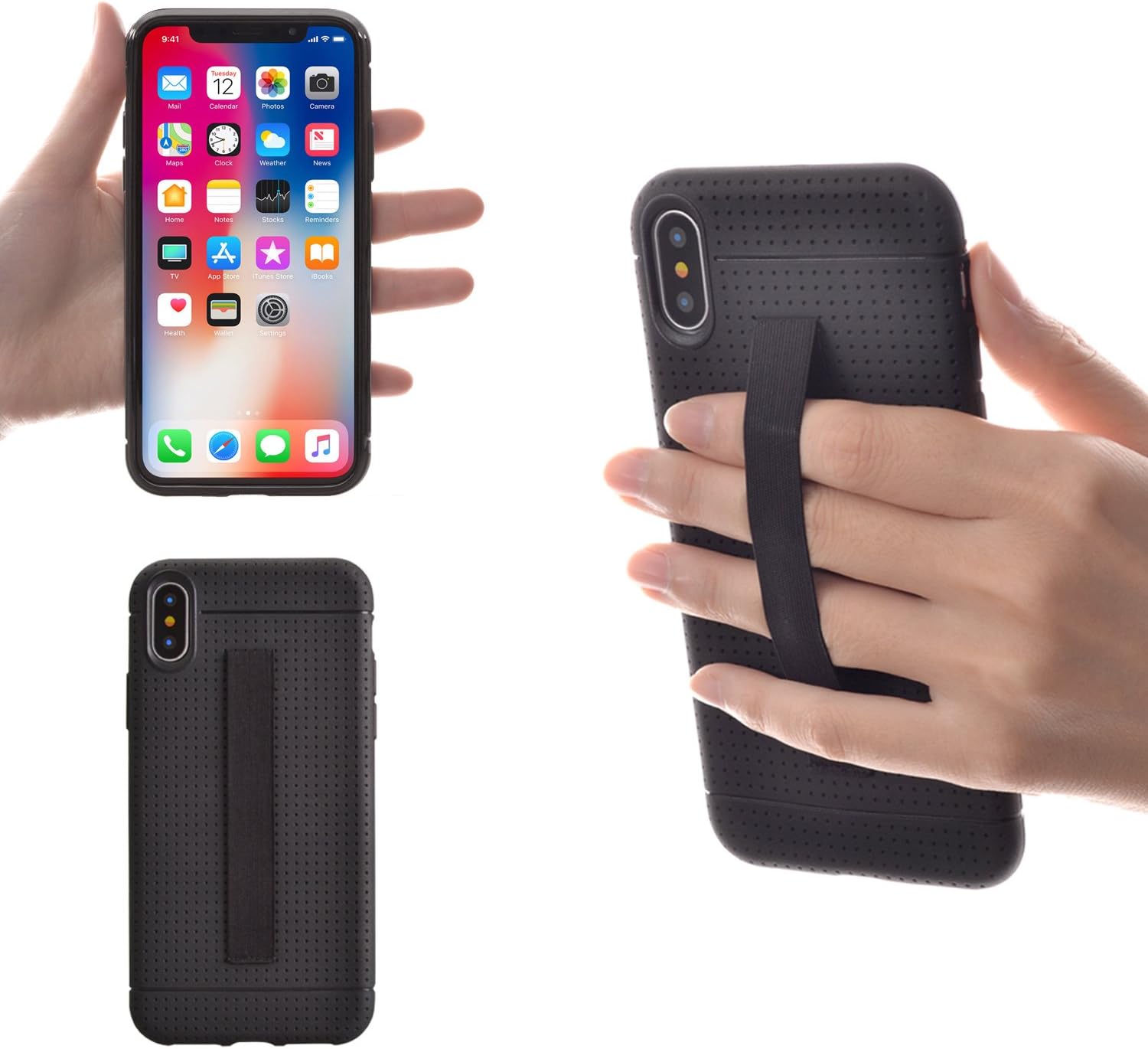Case Cover with Elastic Strap Holder 