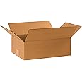 TAPE LOGIC 17 1/4 x 11 1/4 x 4 Corrugated Cardboard Boxes, Flat 17.25"L x 11.25"W x 4"H, Pack of 25 | Shipping, Packaging, Moving, Storage Box for Home or Business, Strong Wholesale Bulk Boxes