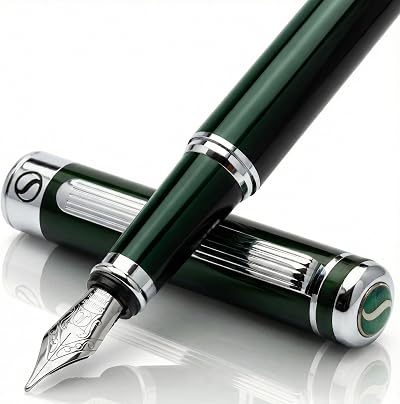 Scriveiner British Racing Green Fountain Pen with Schmidt Nib Medium