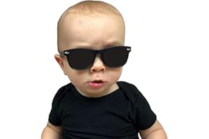 Baby Sunglasses with Flexible Frame and Adjustable Strap, Polarized - Newborn/Infant/Toddler - 0-2 Yrs (6-24m) - Babyfied App