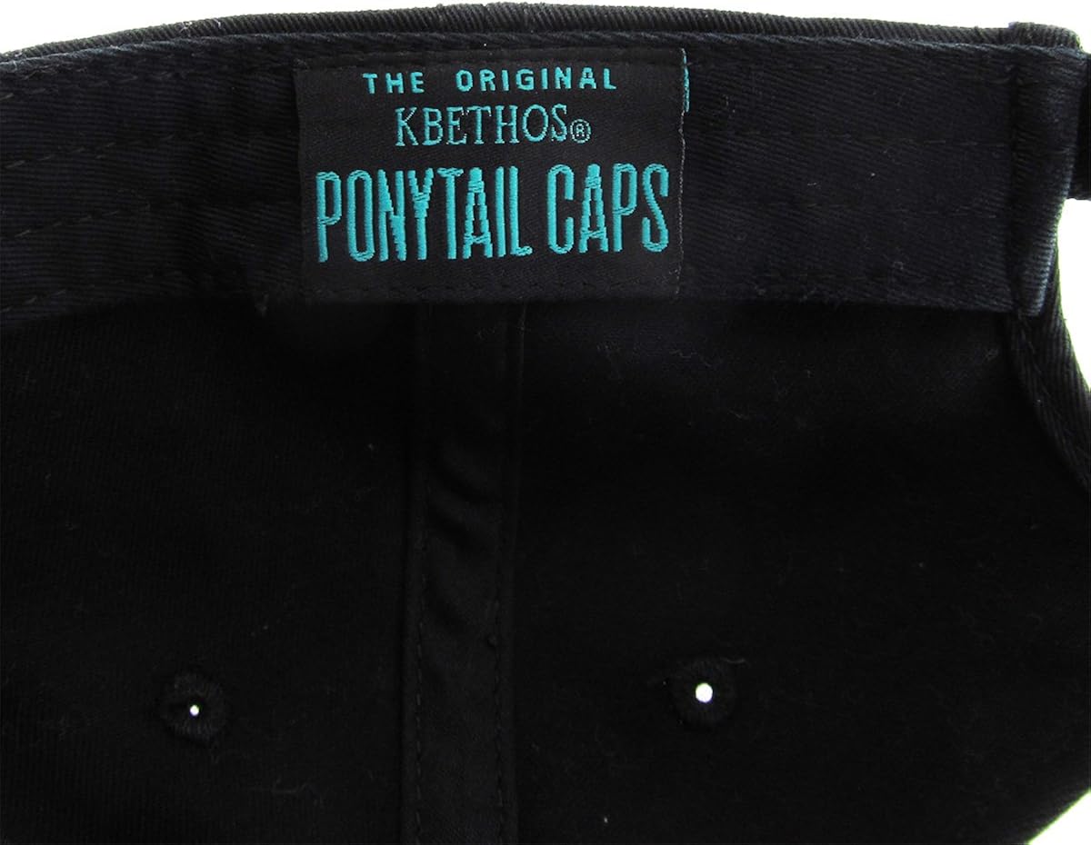Pony-Classic BLK Classic Ponytail Baseball Caps Classic Cotton Dad Hat Adjustable at  Women’s Clothing store
