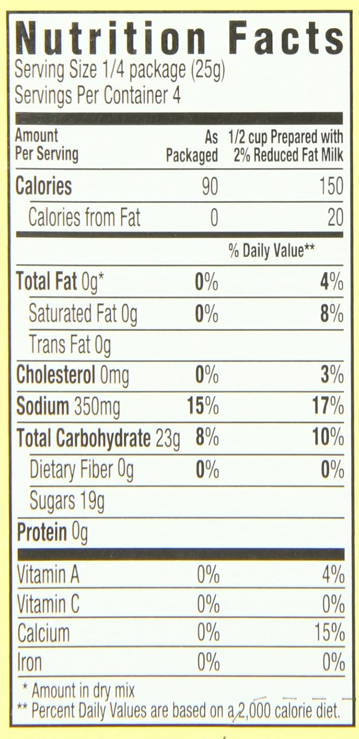 JellO Vanilla Instant Pudding Mix 3.4 Ounce Box (Pack of 24) Food