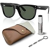 Ray-Ban RBR0502S WAYFARER REVERSE Square Shaped Sunglasses for Men & Women with Official RAYBAN Eyewear Kit