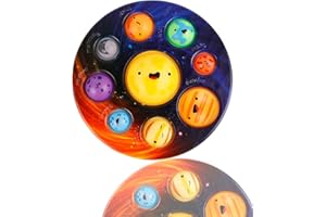 Kluyuexin Planet dimple, Solar System Simple Bubble dimple Fidget Popper, Simple Bubble Dimple Fidget Toys for Kids Stress Relief Anti-Anxiety ADHD