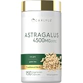 Carlyle Astragalus Supplement | 150 Capsules | Root Extract Formula | Vegetarian, Non-GMO &amp; Gluten Free