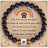 TONY & SANDY Dog Memorial Gifts, Pet Sympathy Rainbow Bridge Pet Memorial Bracelet for Men Women Girls Who Loss of Beloved Dog Cat
