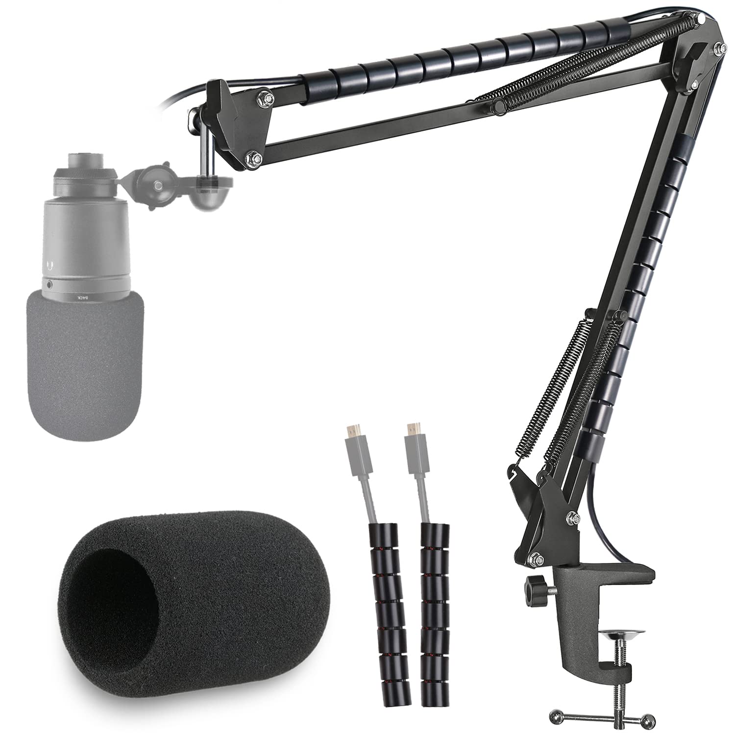AT2020 Microphone Stand with Pop Filter Suitable for Microphone AT2020 AT2035 AT2020USB+ by YOUSHARES
