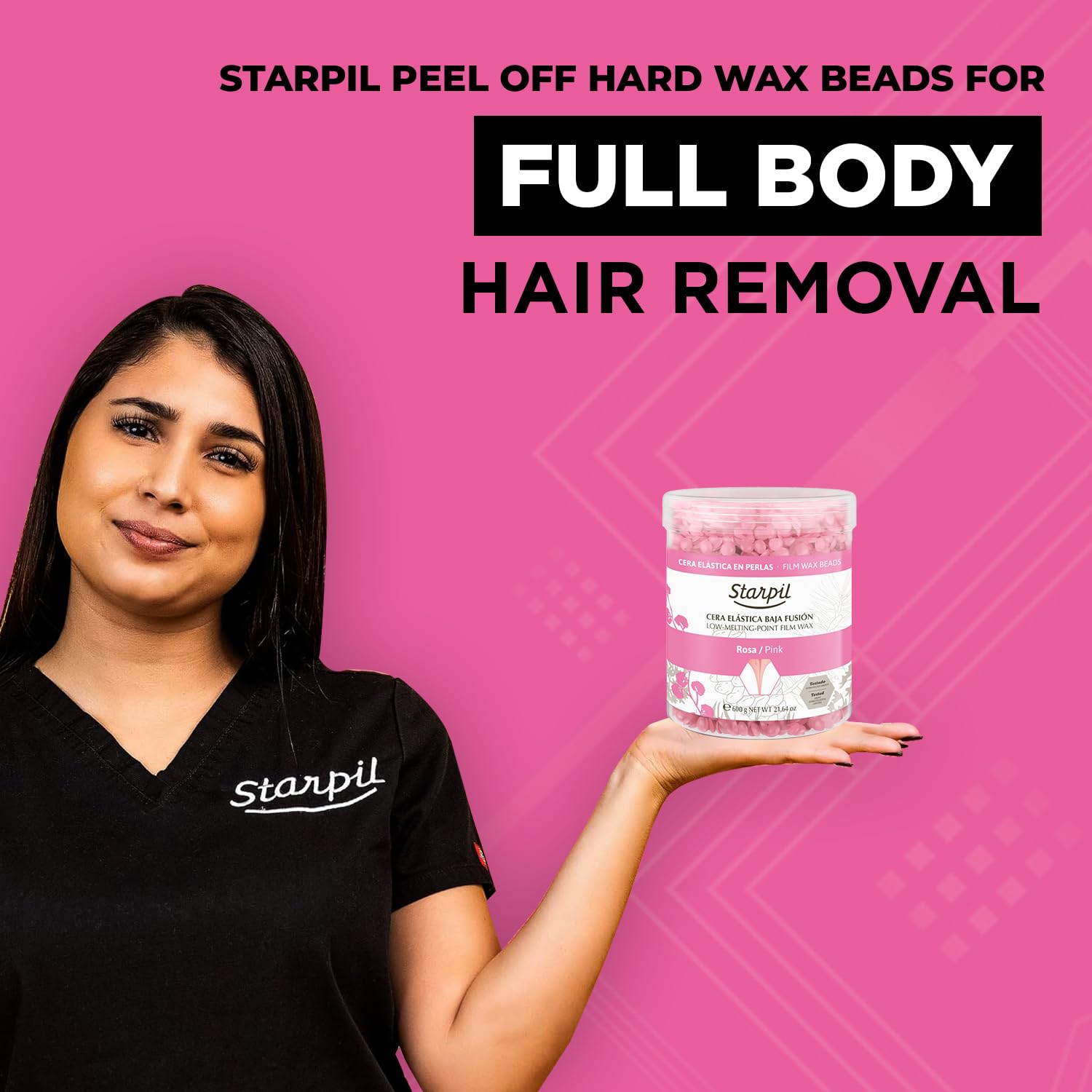 Starpil Filmwax Pink Beads (Polymer Blend) 600g