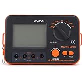 6‑Gear Digital ohmmeter, 4‑Wire Measurement DC Low Tester | 4 Wire Measurement Anti‑magnetic Anti‑interference Function Symbol Display LCD Screen Full Protection