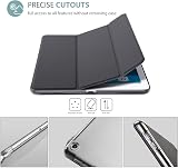 ProCase Ultra Slim iPad 9.7 Case Translucent Back Grey A1822 A1823 A1893 A1954 view 3