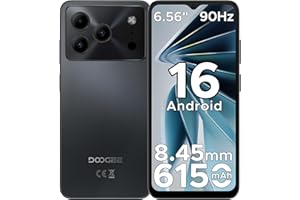 DOOGEE Note 56 Unlocked Phone, Latest Android 16 OS Cell Phone 6150mAh Battery, 24GB RAM +64GB ROM/TF 2TB Expend Octa-Core, 6