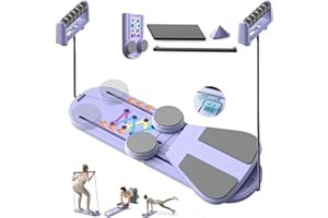 CANLANMU Pilates Board,Multifunctional Pilates Reformer Sets,Foldable Portable Pilates Board for Women Abdominal Pilates Reformer Board,Ab Board Core Exercise Pilates Equipment for Home Workout