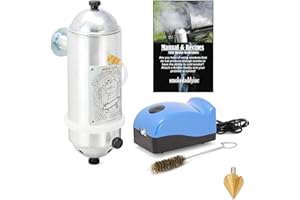 SMOKE DADDY Big Kahuna Cold Smoke Generator – Heavy-Duty USA-Made Aluminum Body, Works with All BBQ & Pellet Grills – 1.5 hr Burn Time